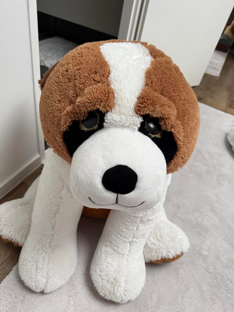 Grote zachte Sint Bernard knuffel, Ophalen, Zo goed als nieuw, Hond