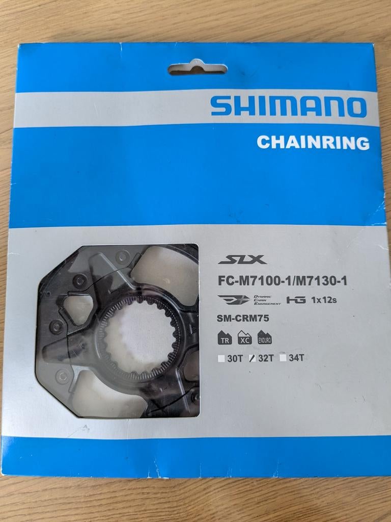 Shimano SLX SM-CRM75 Kettingblad 1x12s (32T), Nieuw, Ophalen of Verzenden, Derailleur of Ketting, Aluminium