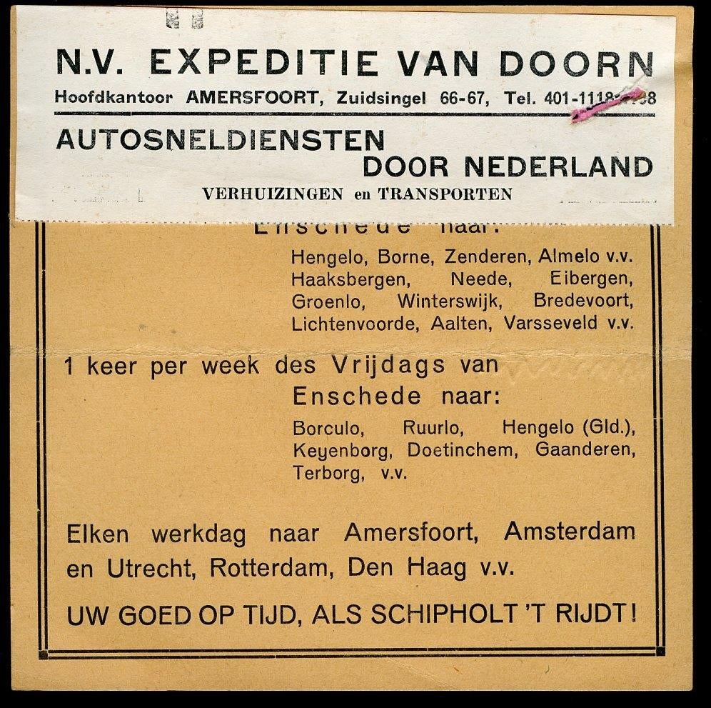 1938 Autosneldiensten Amersfoort Deventer Enschede (VK-44), Ophalen, Gebruikt