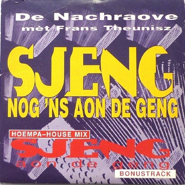 DE NACHRAOVE CD SINGLE SJENG NOG 'NS AON DE GENG, Cd's en Dvd's, Cd Singles, Zo goed als nieuw, Pop, Ophalen of Verzenden