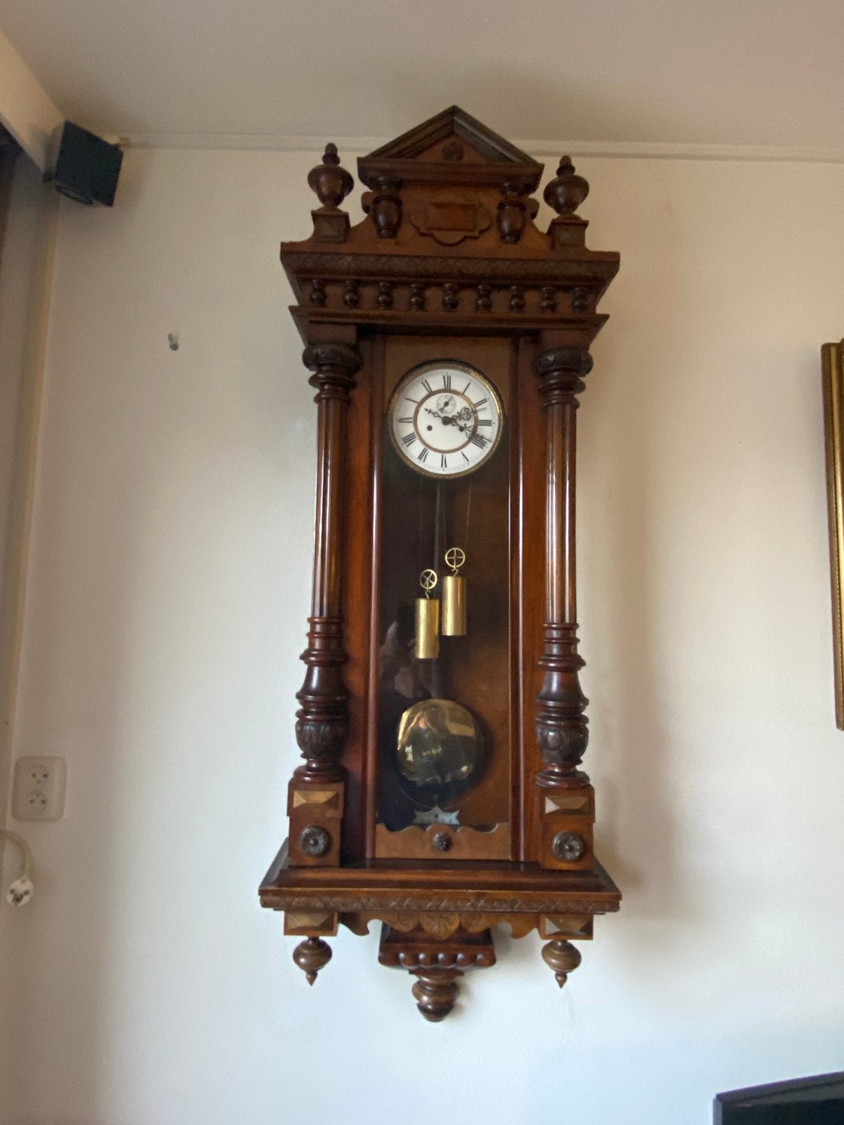 Schitterend forse 2 gewichter, Antiek en Kunst, Antiek | Klokken, Ophalen of Verzenden