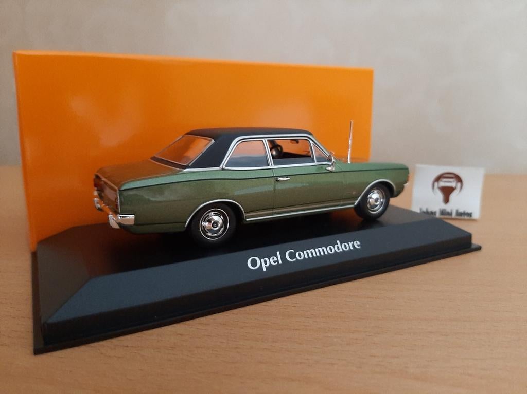 Opel Commodore A 1970 Groen Metallic van Maxichamps 1:43, Overige merken, Auto, Nieuw, Ophalen of Verzenden