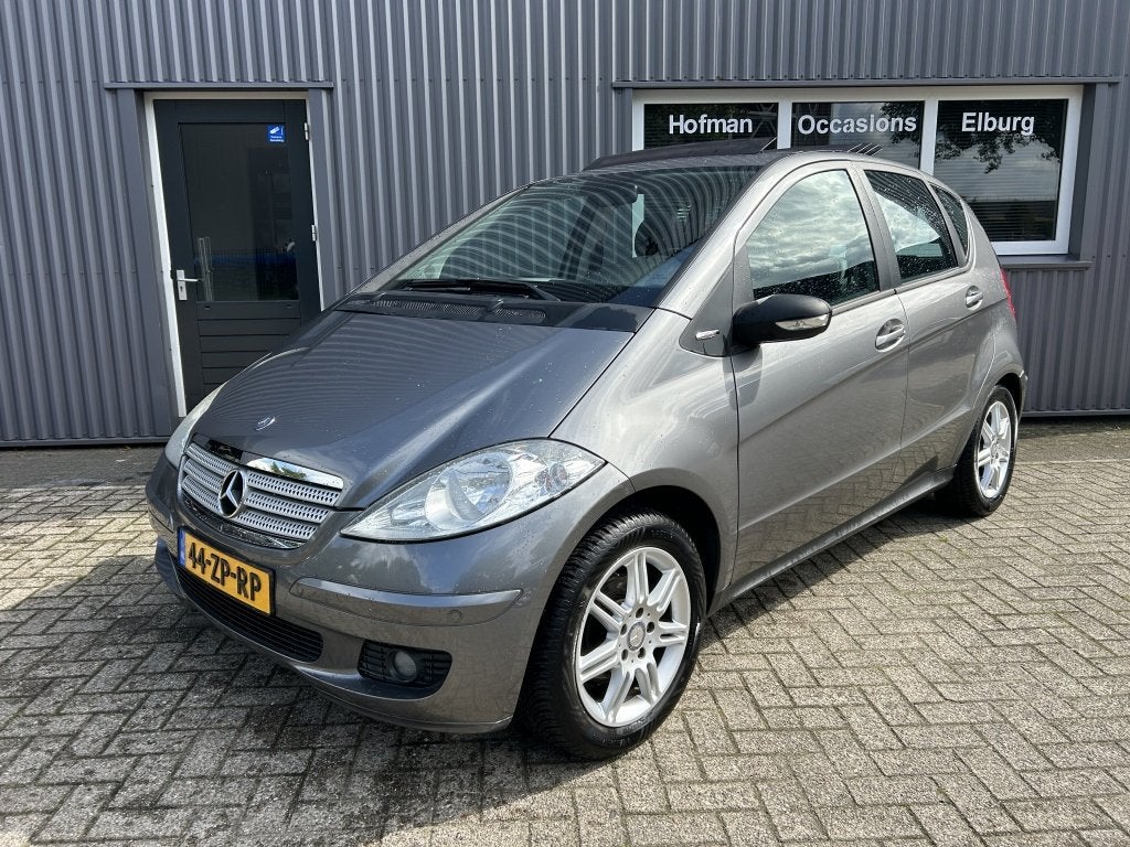 Mercedes-benz A-klasse 150 AUT Edition One PDC PANO Airco AP, Automaat, 15 km/l, Zwart, Leder en Stof