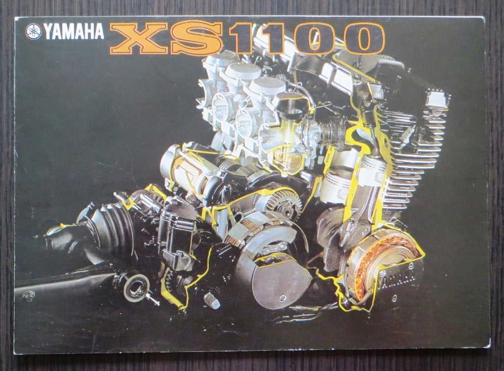 Folder Yamaha XS 1100 - 1978 - 4 blz (meertalig), Verzenden, Yamaha