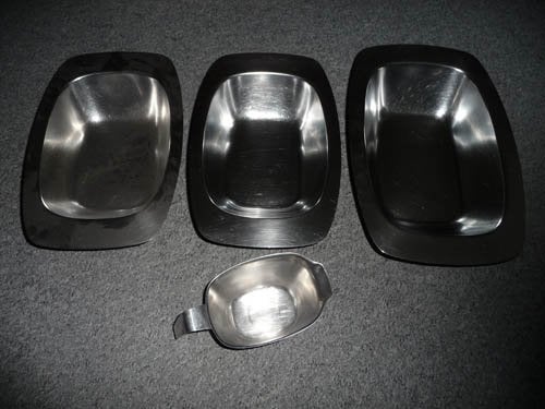 Set van 3 schalen en juskom, Ophalen of Verzenden, Gebruikt