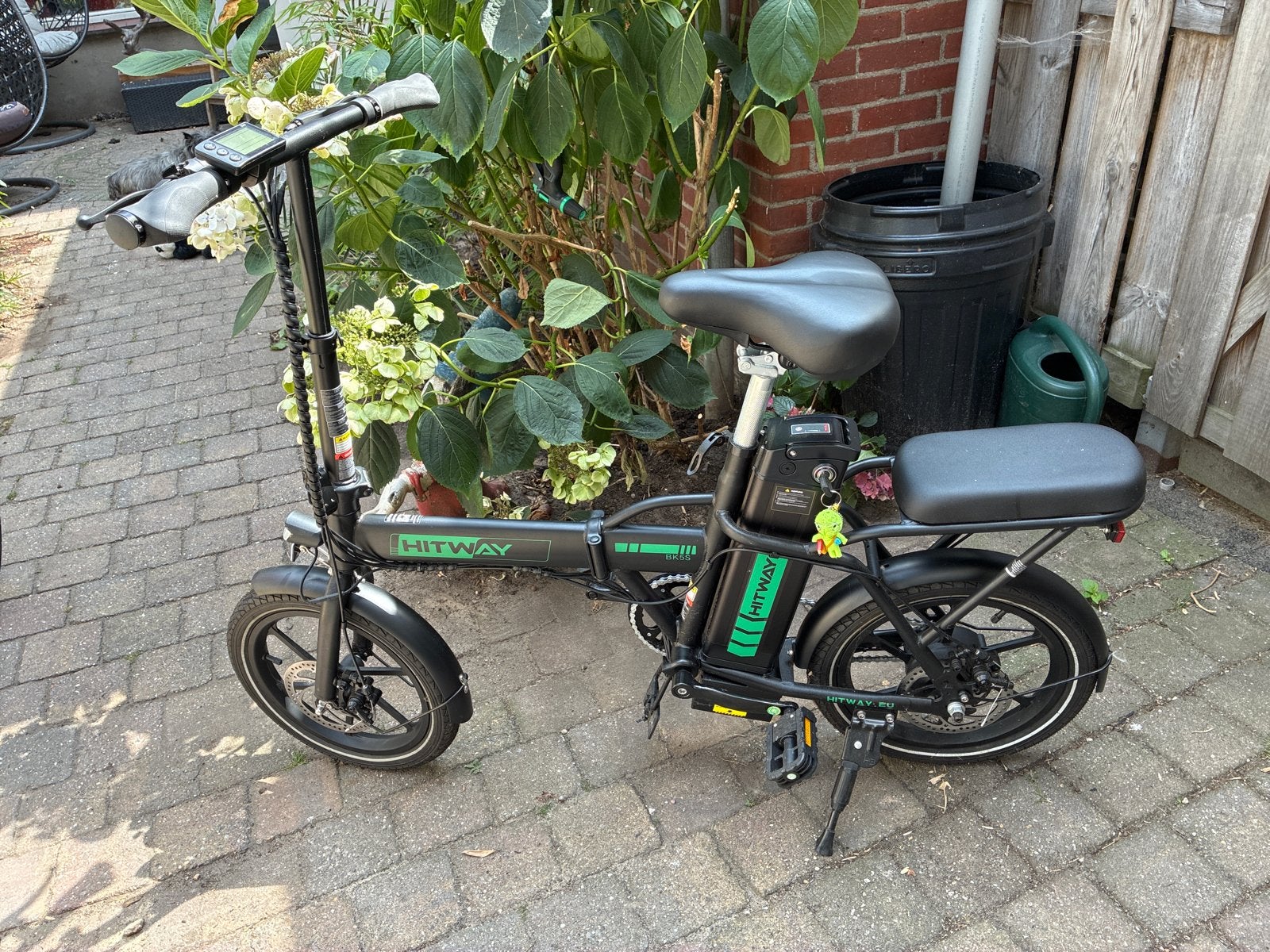 Hitway BK5S opvouwbare elektrische fiets, Fietsen en Brommers, Fietsen | Vouwfietsen, 16 tot 18 inch, Zo goed als nieuw, Totaal opvouwbaar