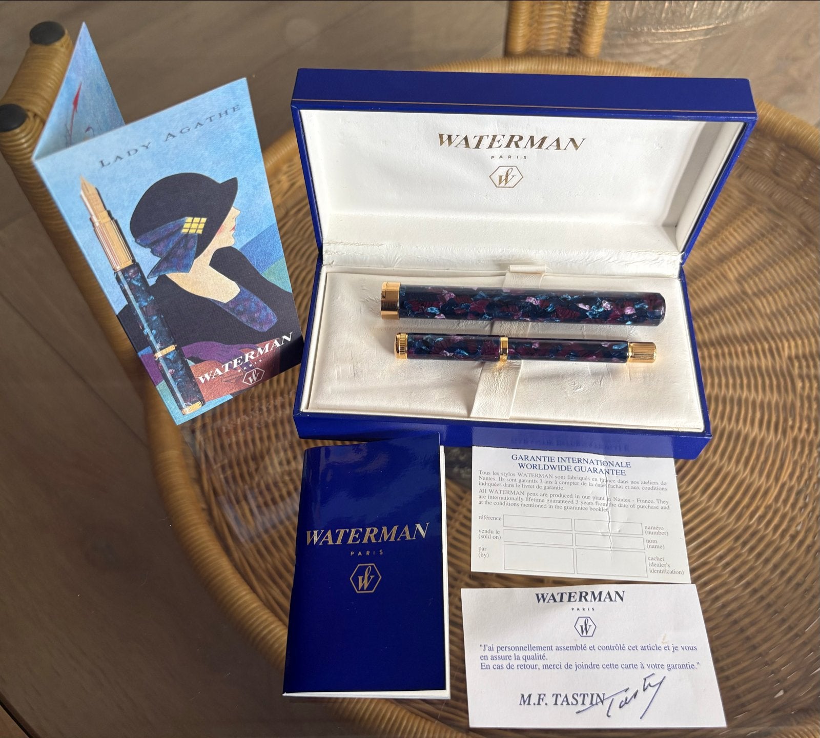 Prachtige Waterman Ideal Lady Agathe Vulpen 18k/750 penpunt, Verzamelen, Met doosje, Ophalen of Verzenden, Zo goed als nieuw, Vulpen