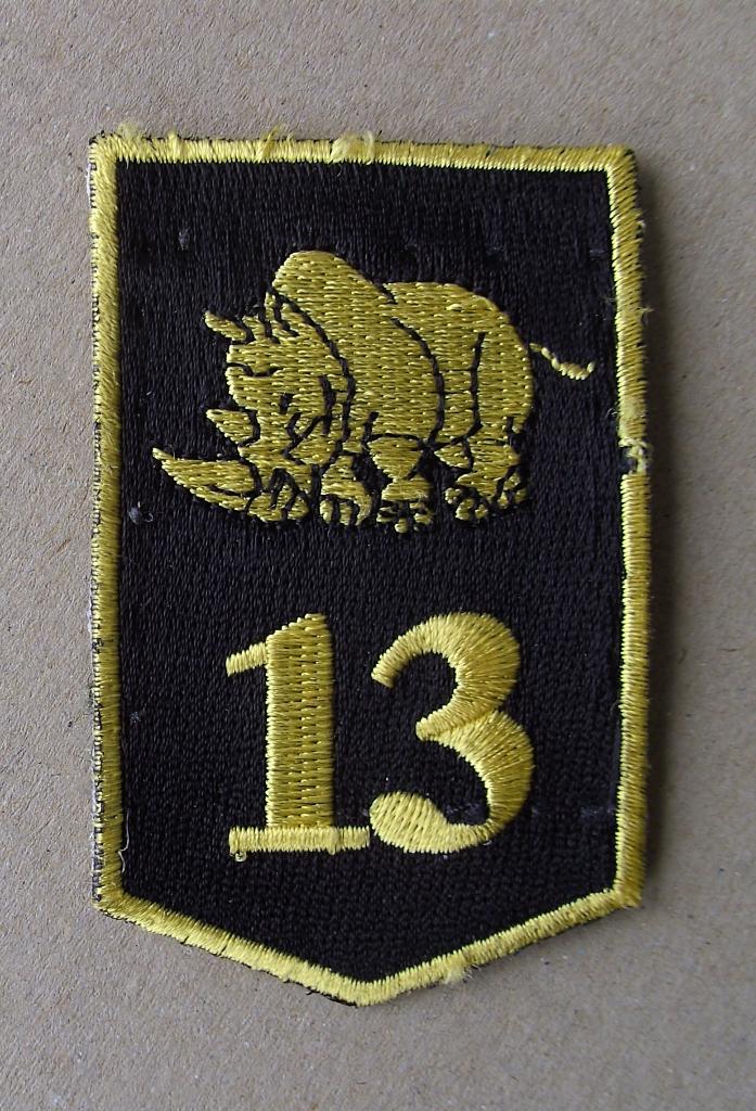 dt embleem  - 13e Gemechaniseerde Brigade, Verzamelen, Ophalen of Verzenden, Landmacht, Nederland, Embleem of Badge