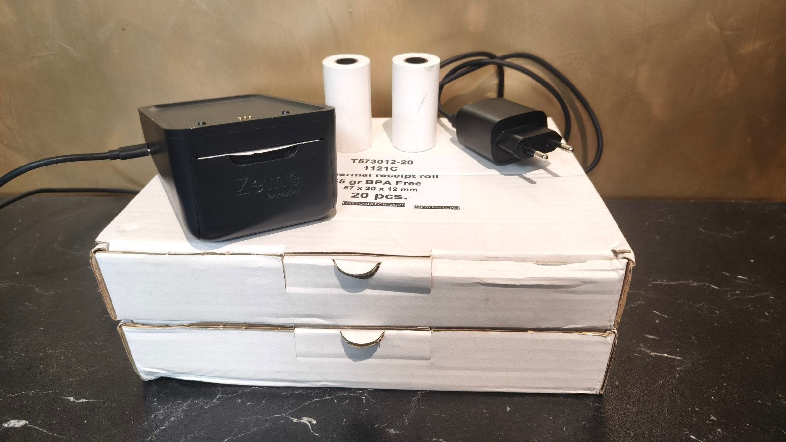 Izettle Printer & Dock voor Terminal   + 37 rollen, Ophalen of Verzenden, Zo goed als nieuw