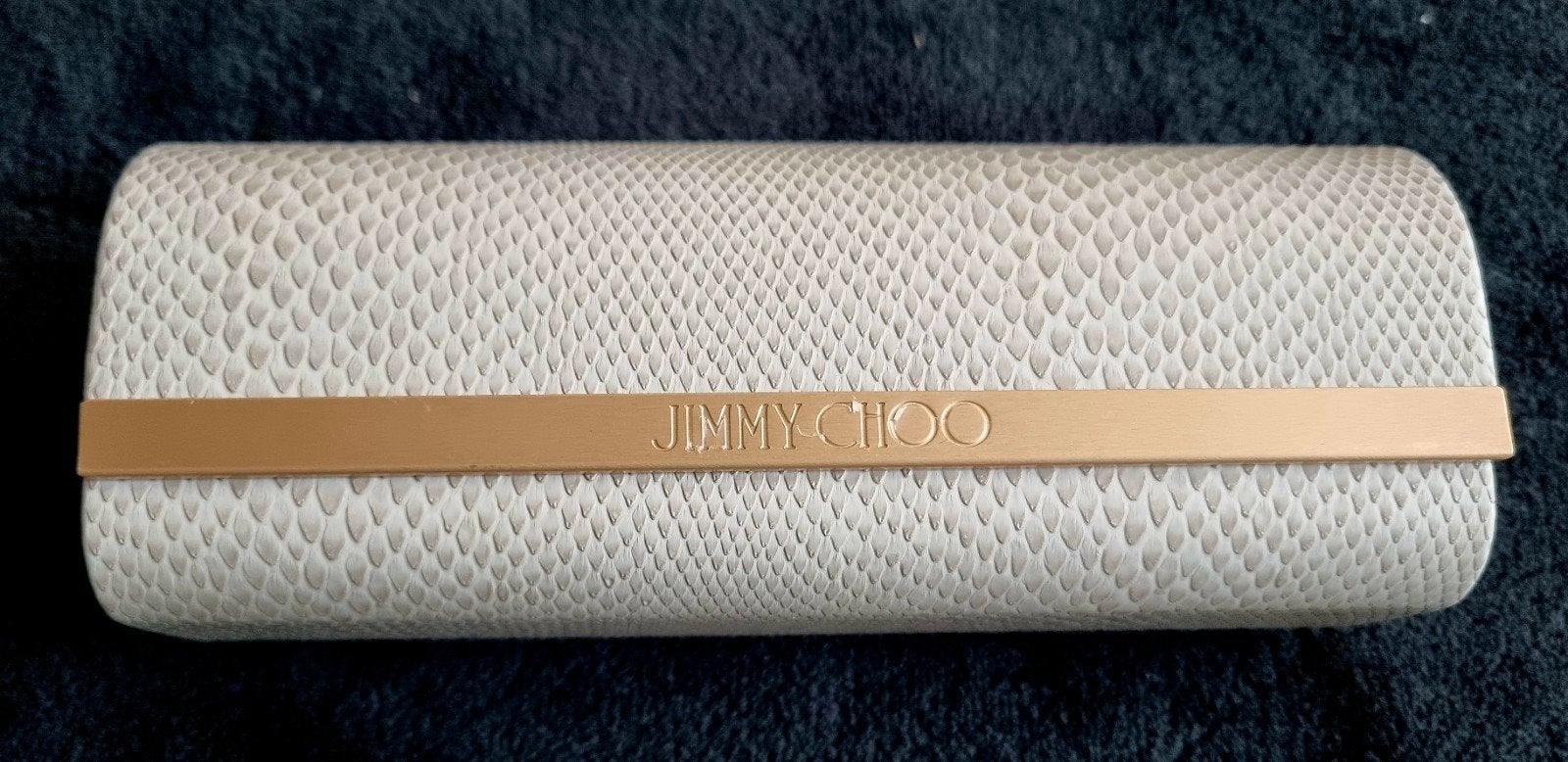 Jimmy Choo brillenkoker met schoonmaakdoekje, Sieraden, Tassen en Uiterlijk, Zonnebrillen en Brillen | Dames, Ophalen of Verzenden