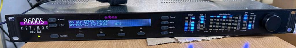 Orban optimod8600si, Ophalen, Audio