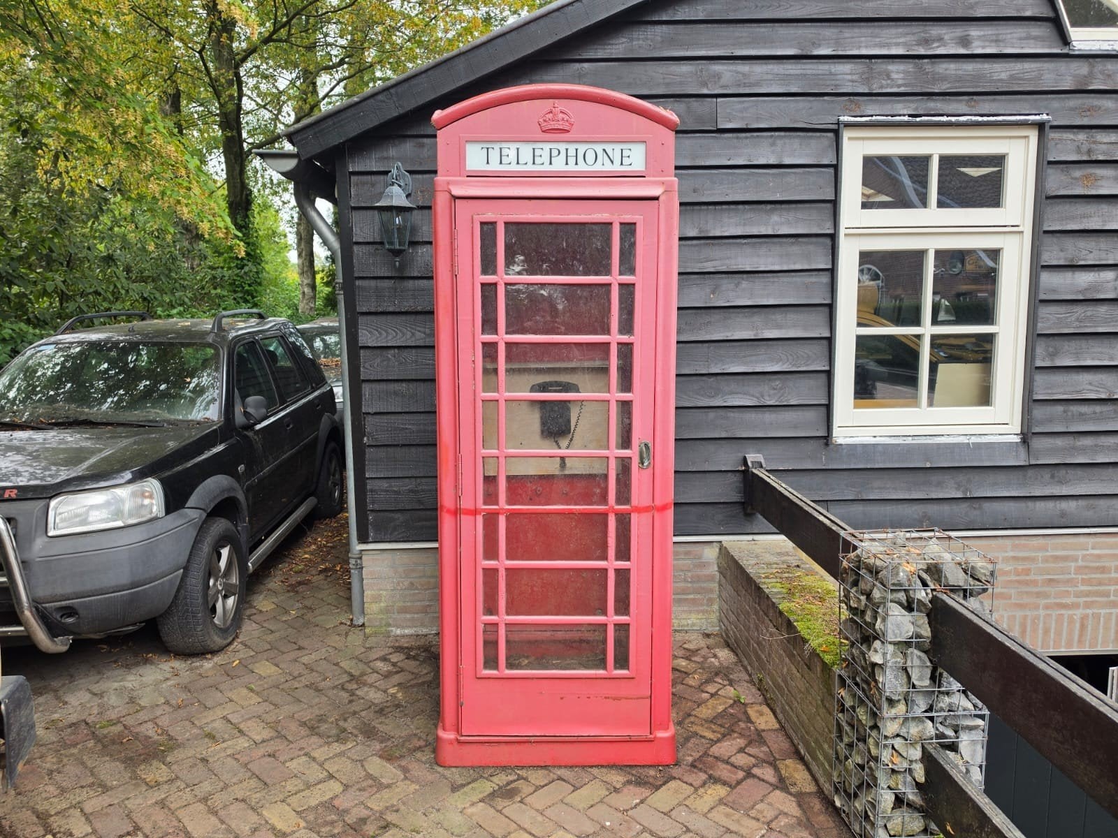 Originele Engelse telefooncel van gietijzer, Antiek en Kunst, Ophalen