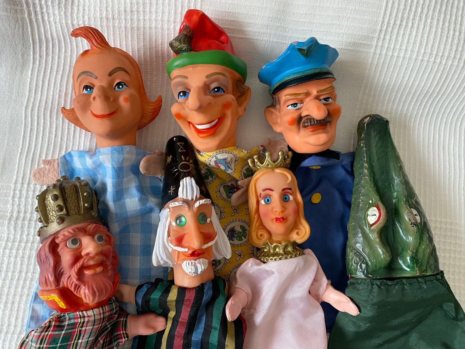Vintage poppenkastpoppen in goede staat, Ophalen of Verzenden, Gebruikt, Overige typen