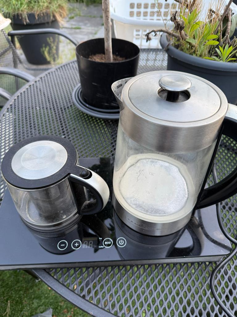 Proficook waterkoker en theemaker set, 1 tot 2 liter, Ophalen, Gebruikt, Rvs