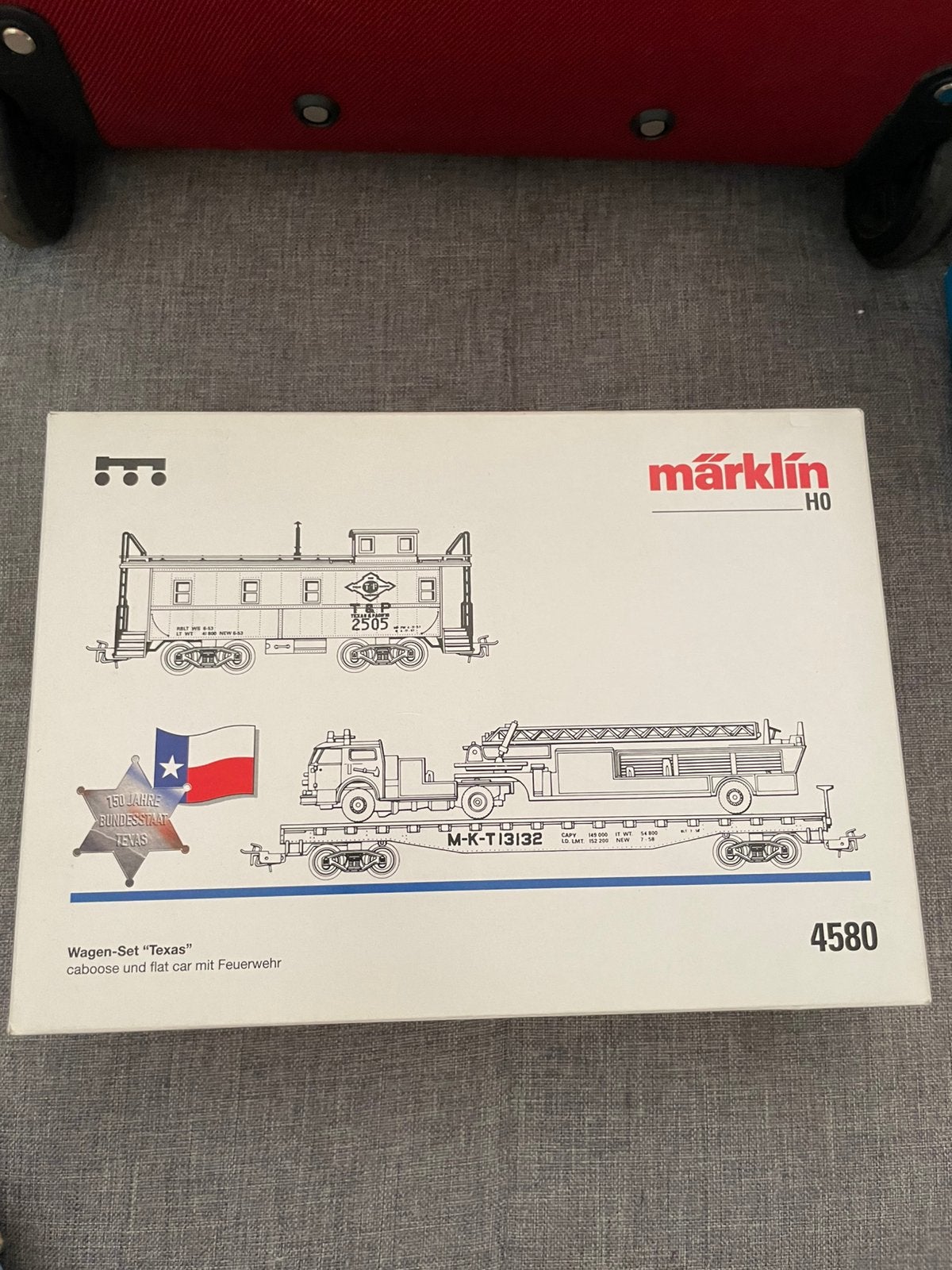 Marklin 4580 USA brandweer Texas, Wisselstroom, Wagon, Ophalen of Verzenden, Zo goed als nieuw