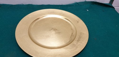 -	Bord kunststof goud, Diversen, Kerst, Ophalen of Verzenden, 'T Olde Gre-j, Info@toldegrej.nl, Endepoelstraat 20f Didam