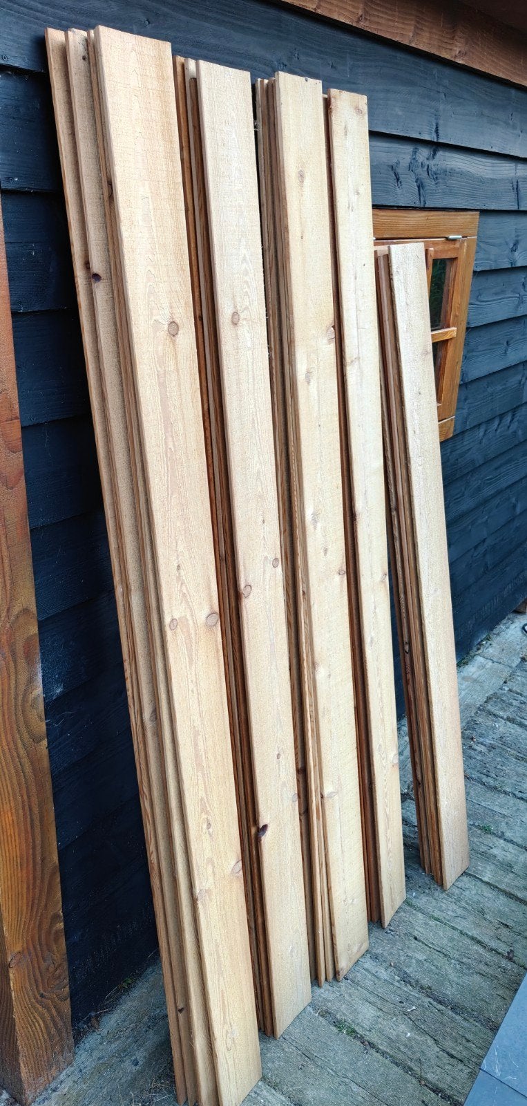 Nieuwe planken Siberisch Lariks Zweeds Rabat, Ophalen, Nieuw, 250 cm of meer, Planken