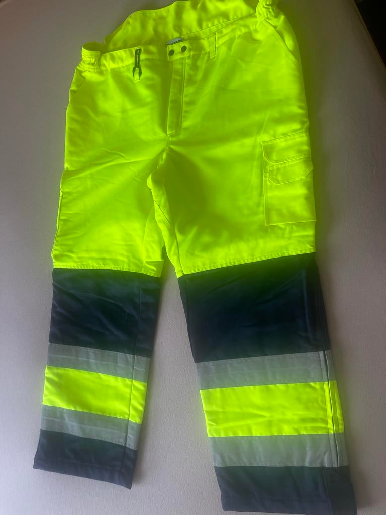Scania Fristads High-Vis Werkbroek - Maat L, Tuin en Terras, Werkkleding, Ophalen of Verzenden, Nieuw, Heren, Broek