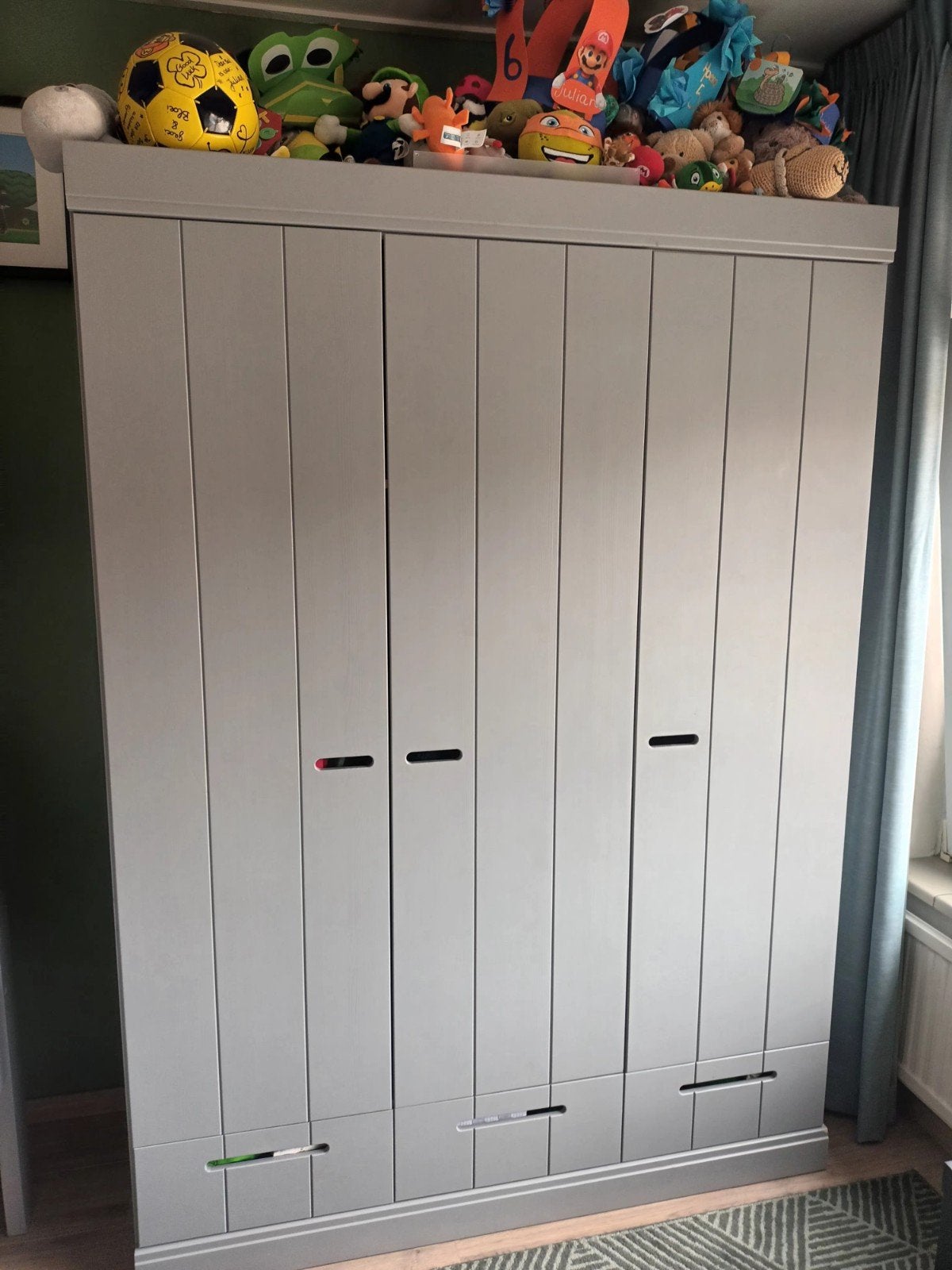 ZGAN-Nette staat WOOOD kledingkast grijs, Kinderen en Baby's, Kinderkamer | Commodes en Kasten, Ophalen, 50 tot 70 cm, 105 cm of meer