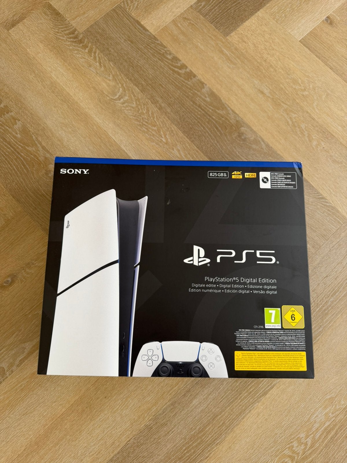 Ps5 slim digital compleet met doos, Spelcomputers en Games, Ophalen, Zo goed als nieuw