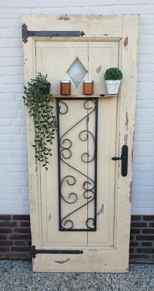 DECORATIEVE JAREN 30 DEUR., Eigen ontwerp, Gebruikt, Industrieel, Wandbord of Wandpaneel