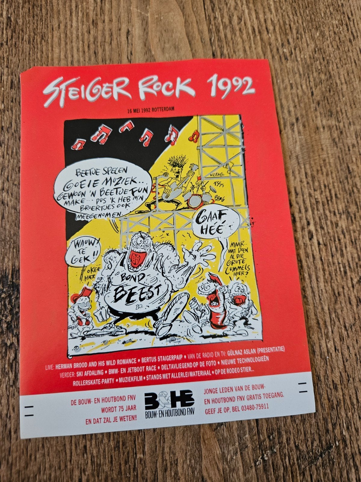 Steiger Rock 1992 sticker, Verzamelen, Ophalen of Verzenden, Zo goed als nieuw