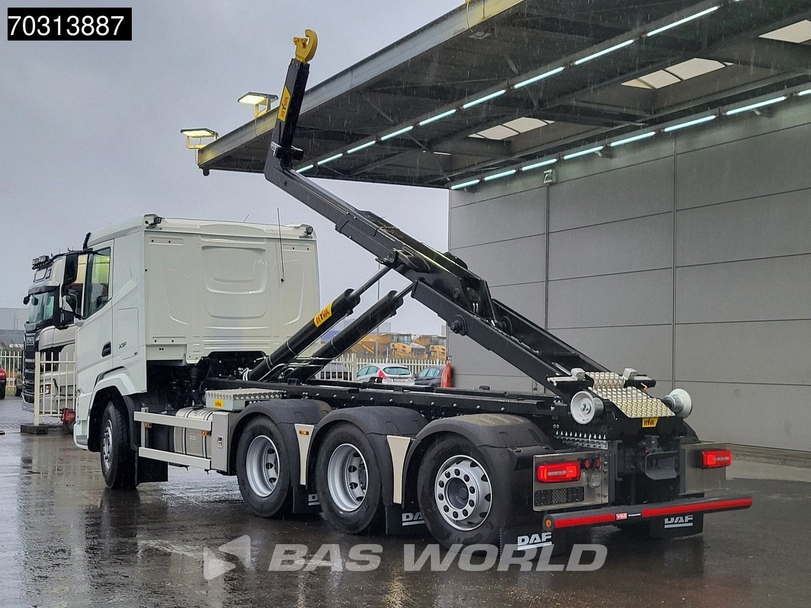 DAF XF 530 8X4 NEW 30tons HYVA 30-60-S Heavy Duty Containers, Auto's, Automaat, Stof, Euro 6, Wit