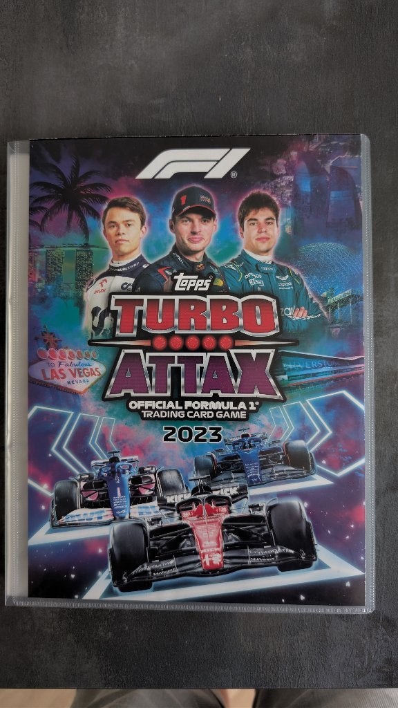 Topps Turbo Attax F1 2023 bijna compleet 362/372 binder, Ophalen of Verzenden, Zo goed als nieuw, Meerdere plaatjes