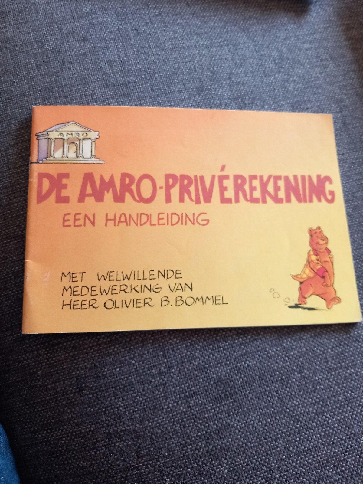 Tom Poes. Reclame. De Amro privérekening., Verzenden, Olivier B, Bommel en Tom Poes