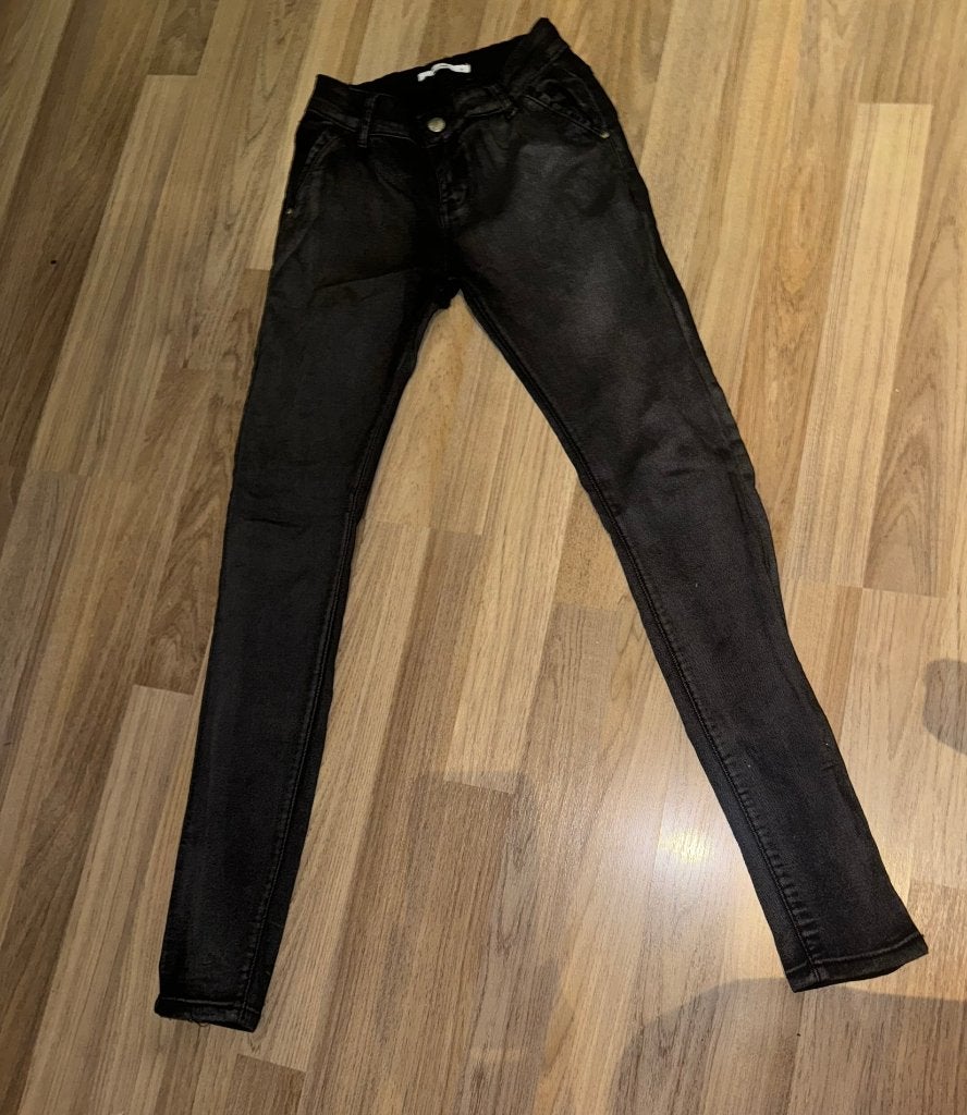 Hello miss skinnyjeans spijkerbroek 36 zwart Grijs, Hello Miss, Verzenden, Zwart, Zo goed als nieuw