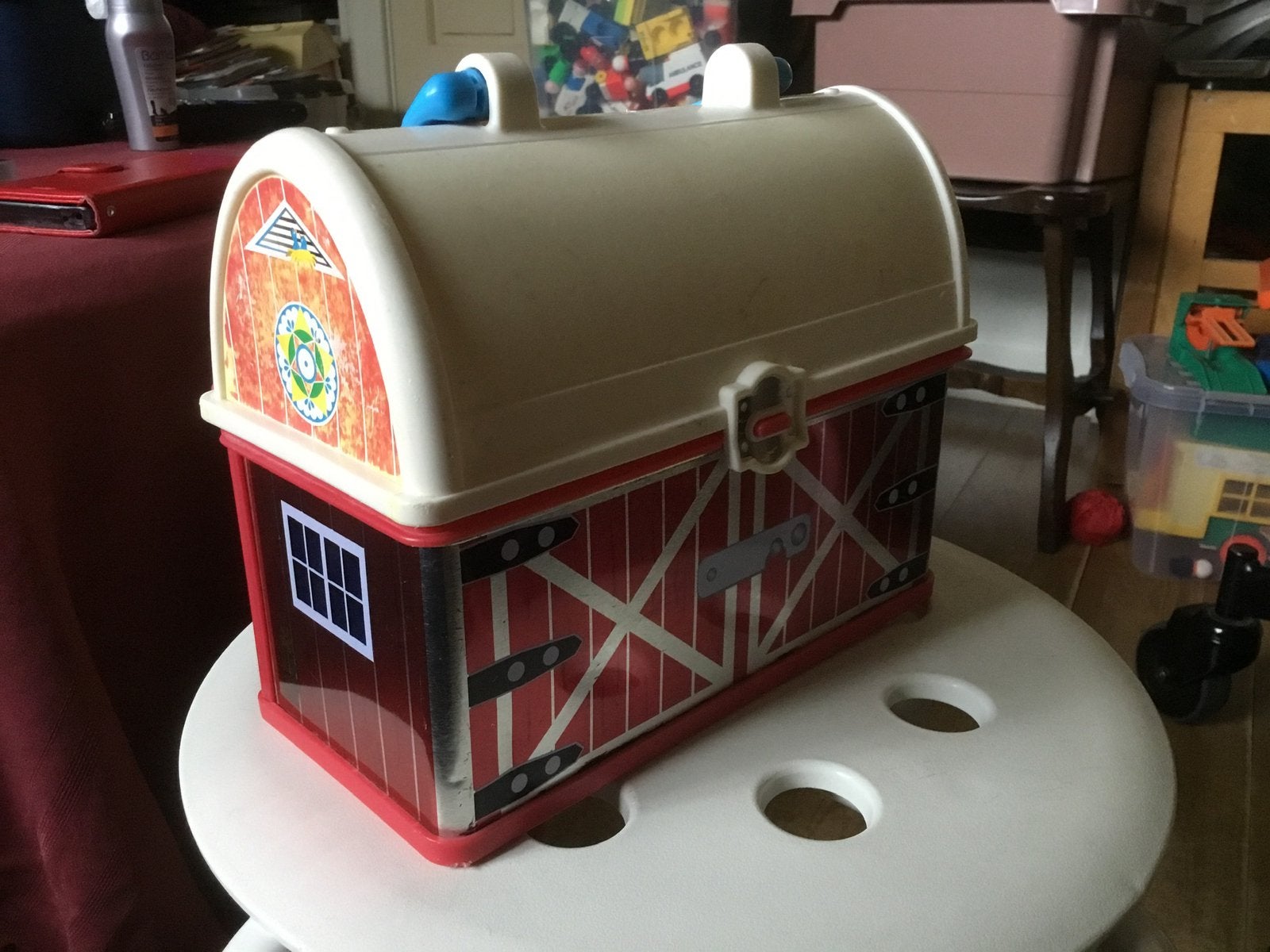 Fisher Price meeneemboerderij of als lunchbox, Ophalen of Verzenden, Gebruikt, Speelset