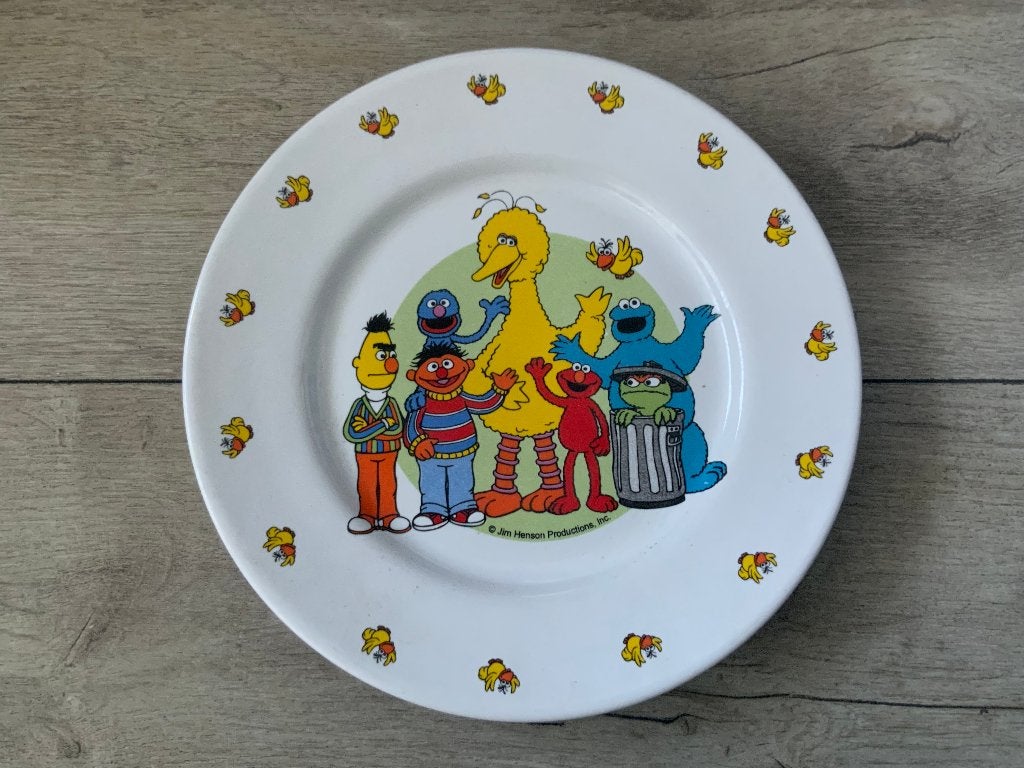 Retro Sesamstraat  Bord  20CM, Ophalen of Verzenden, Huis en Inrichting