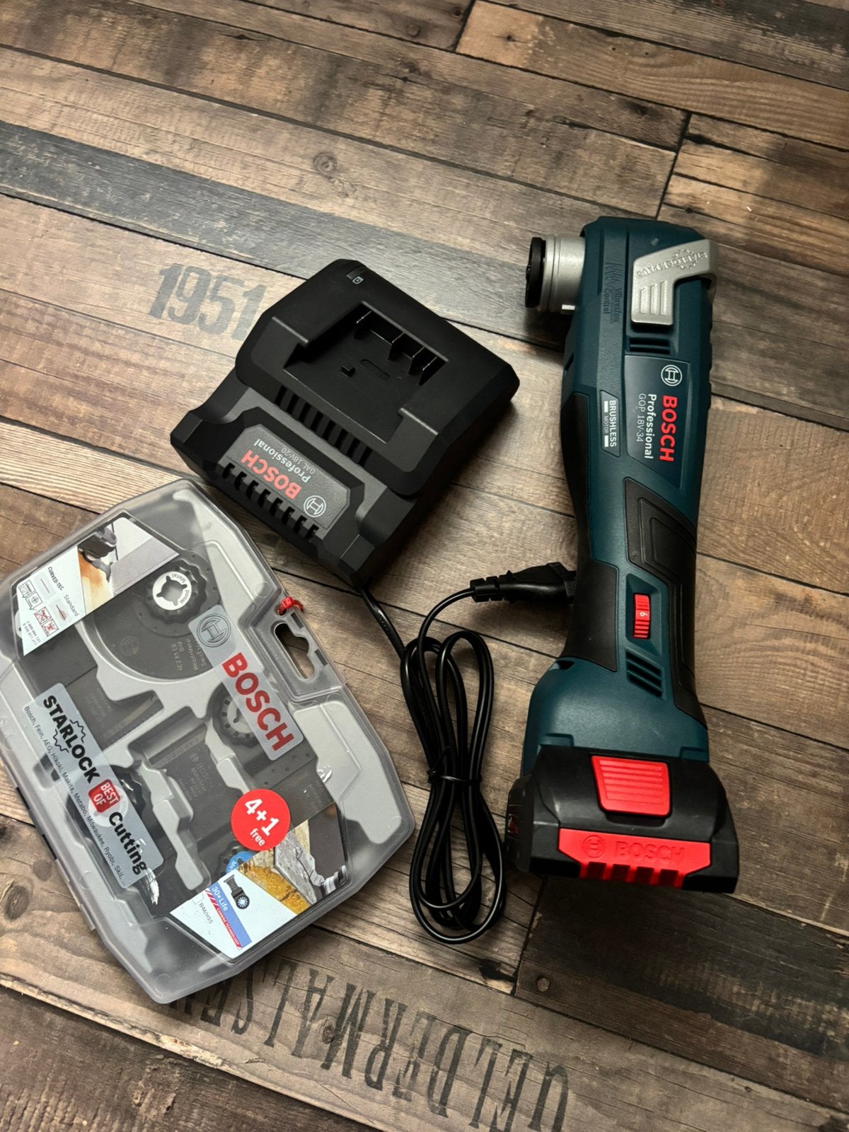 Bosch Gop 18V Professional, Ophalen of Verzenden, Zo goed als nieuw, Minder dan 700 watt, Haakse handslijpmachine