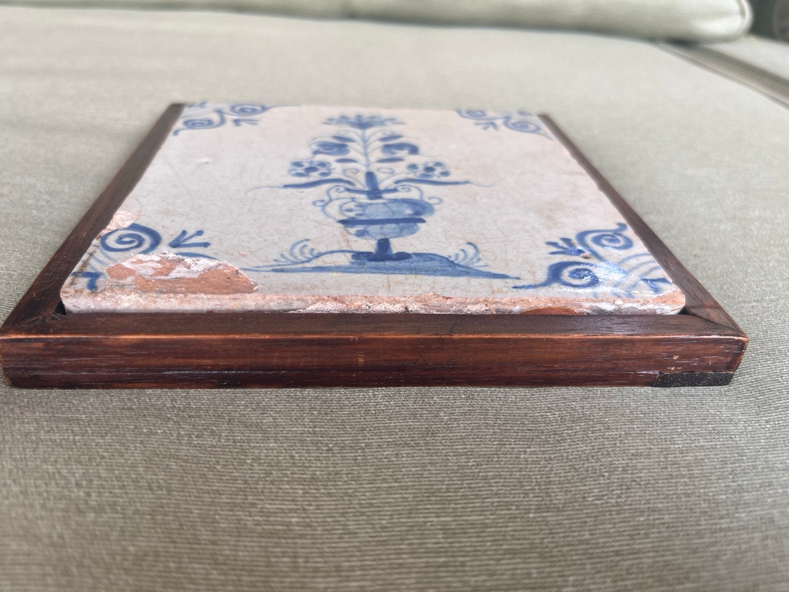 Antieke Delfts blauwe tegel 17e/18e eeuw, Antiek en Kunst, Antiek | Wandborden en Tegels, Ophalen of Verzenden