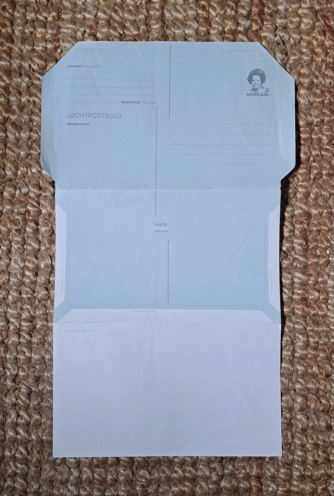 Luchtpostblad Nederland, Postzegels en Munten, Ophalen of Verzenden, Na 1940, Postfris