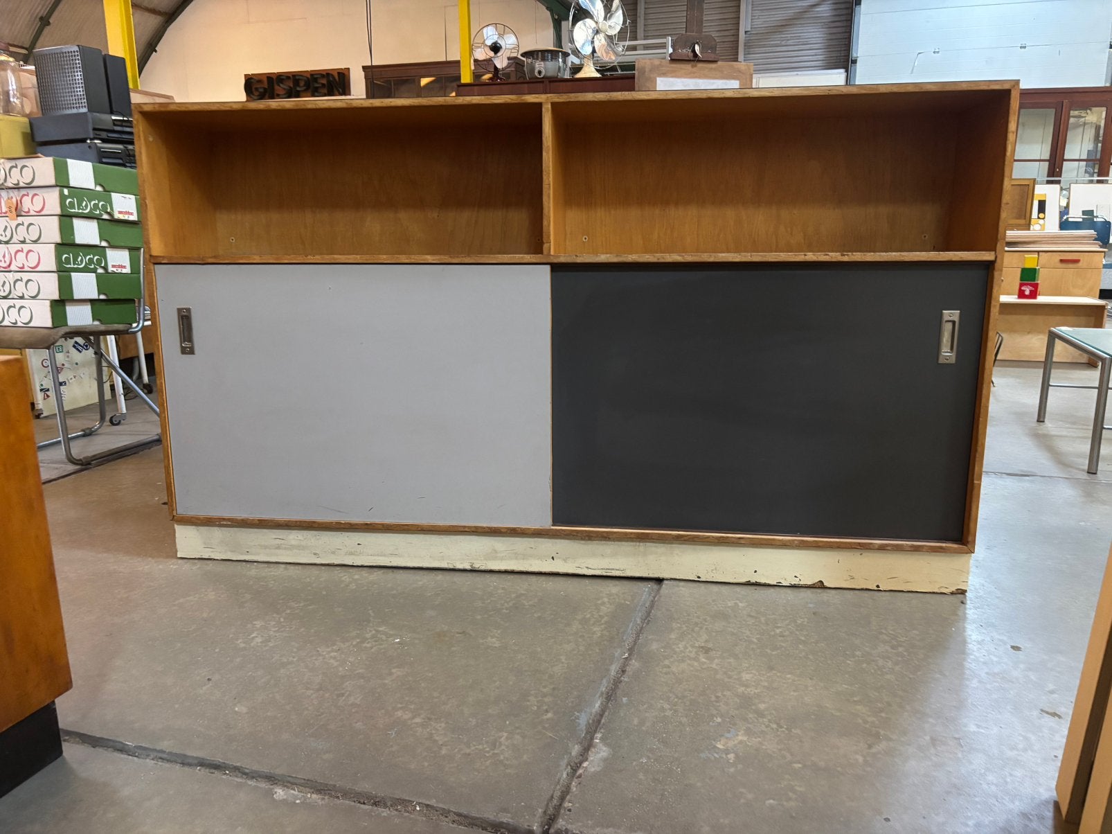 Vintage schoolkaasten, Huis en Inrichting, Kasten | Dressoirs, Ophalen, Gebruikt, 25 tot 50 cm, 150 tot 200 cm