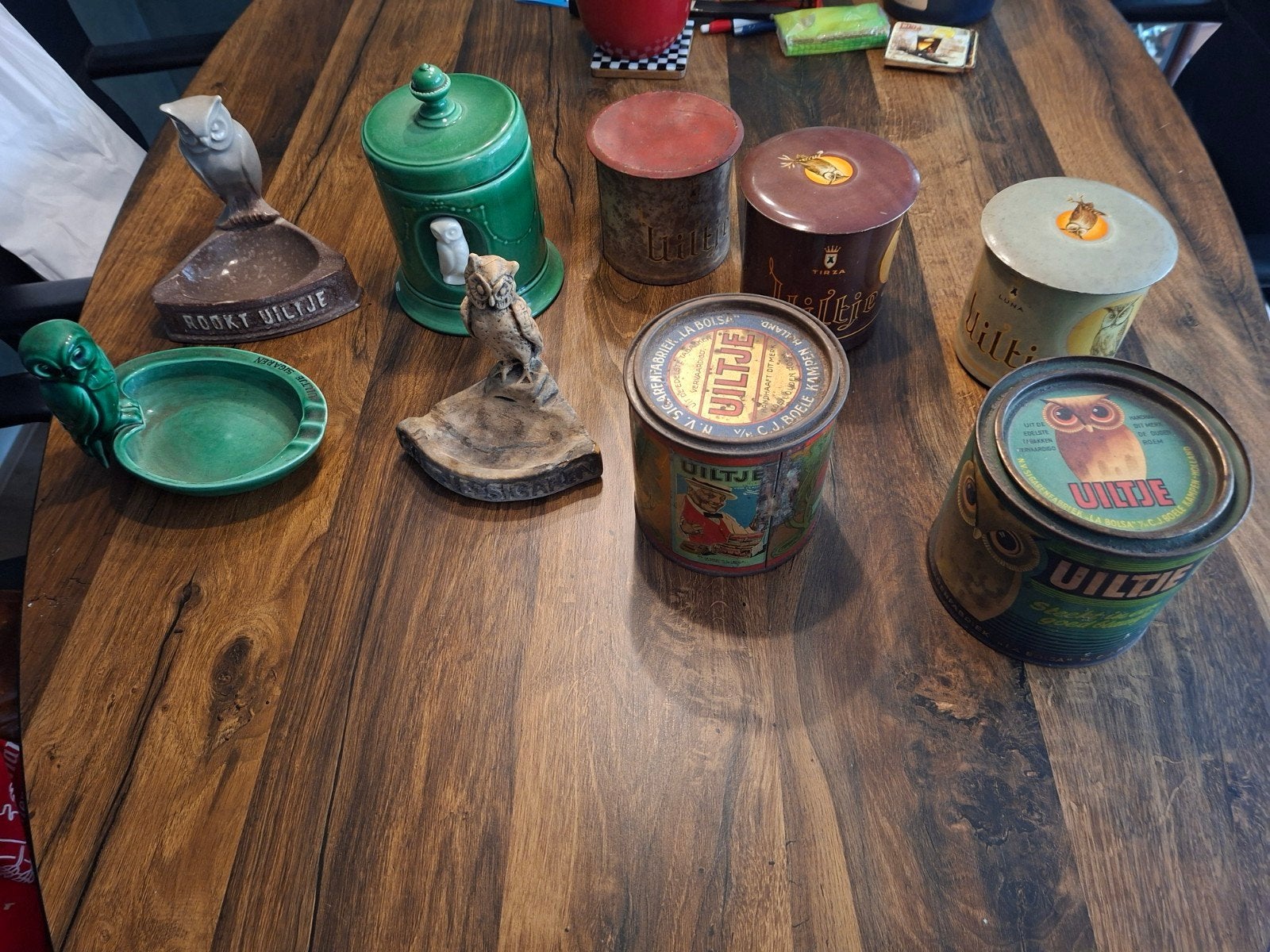 Grote verzameling Uiltje blikken (ruim 60 stuks), Ophalen of Verzenden, Gebruikt, Overige, Overige merken