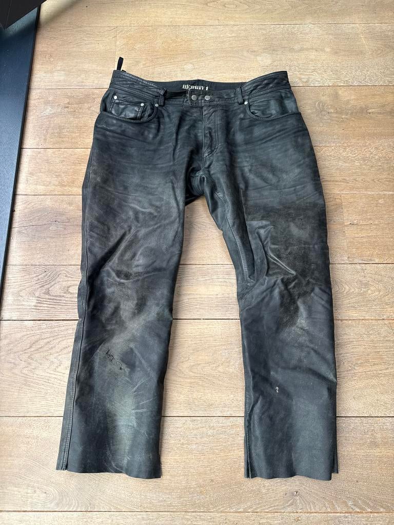 Highway 1 Leren Motorbroek Maat 54, Motoren, Kleding | Motorkleding, Ophalen, Tweedehands, Dames, Broek | leer