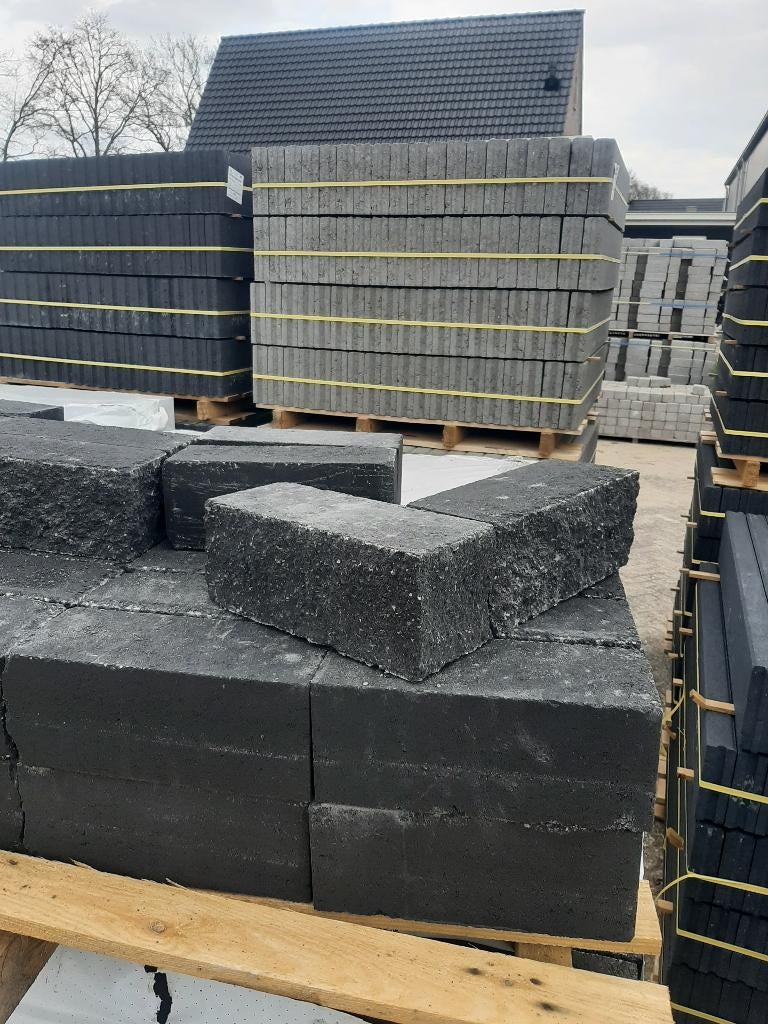 Wallblock Split 12x12x30, Tuin en Terras, Tegels en Klinkers, Ophalen, Nieuw, Keramiek, Terrastegels