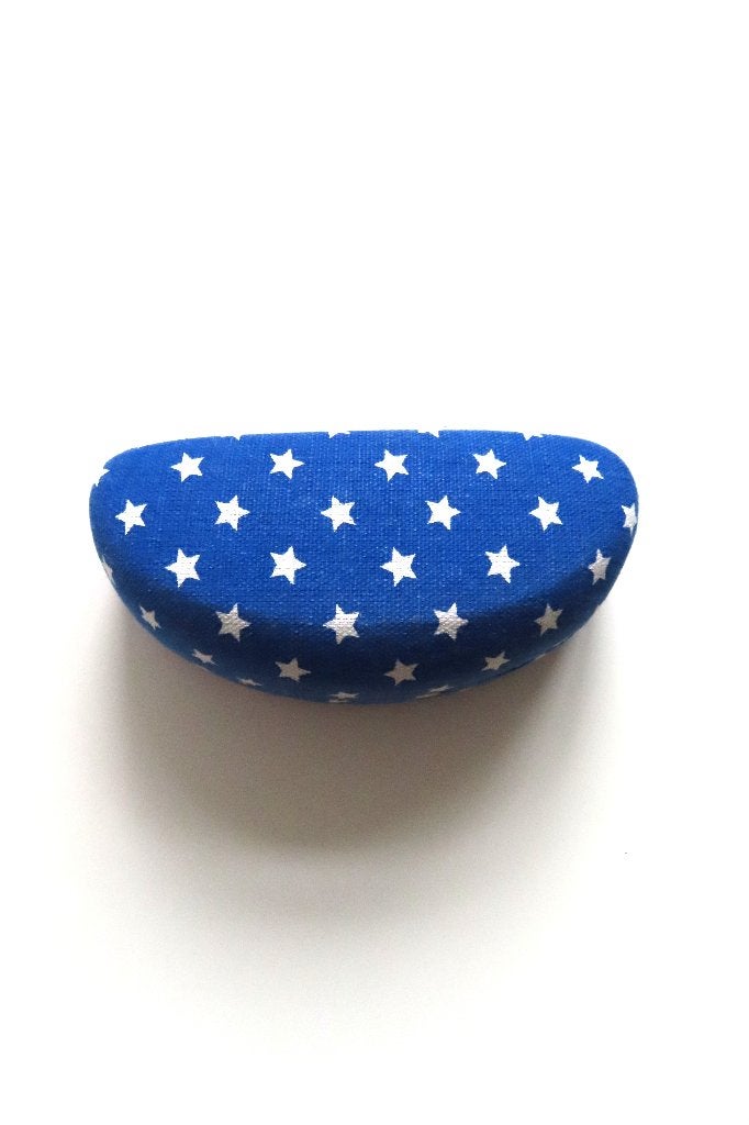 Zonnebrilkoker Blauw Sterren *Nieuw* (4803), Overige merken, Zonnebril, Blauw, Nieuw