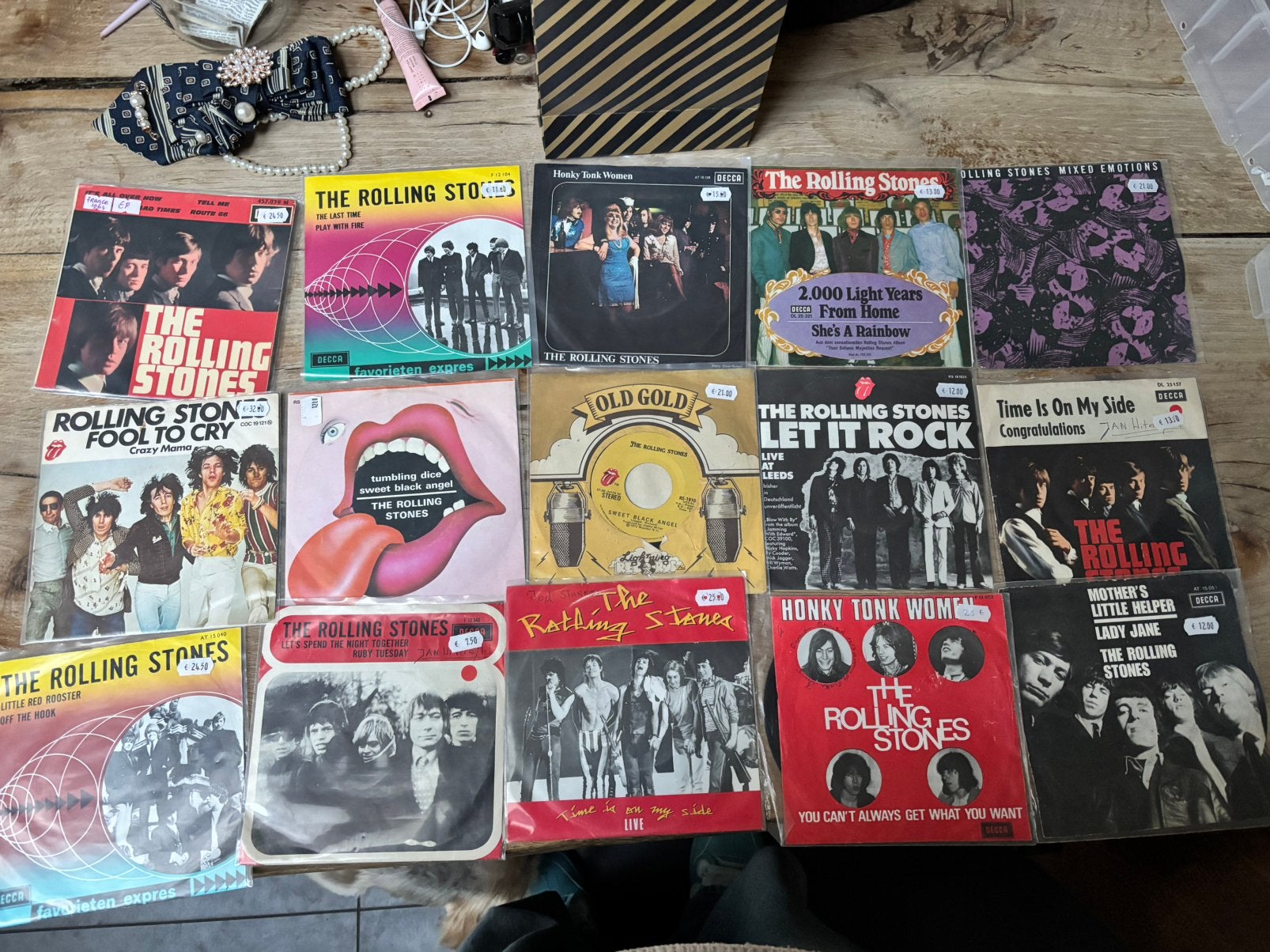 Partij singles stones kiss hazes normaal en meer, Ophalen, Zo goed als nieuw, Nederlandstalig