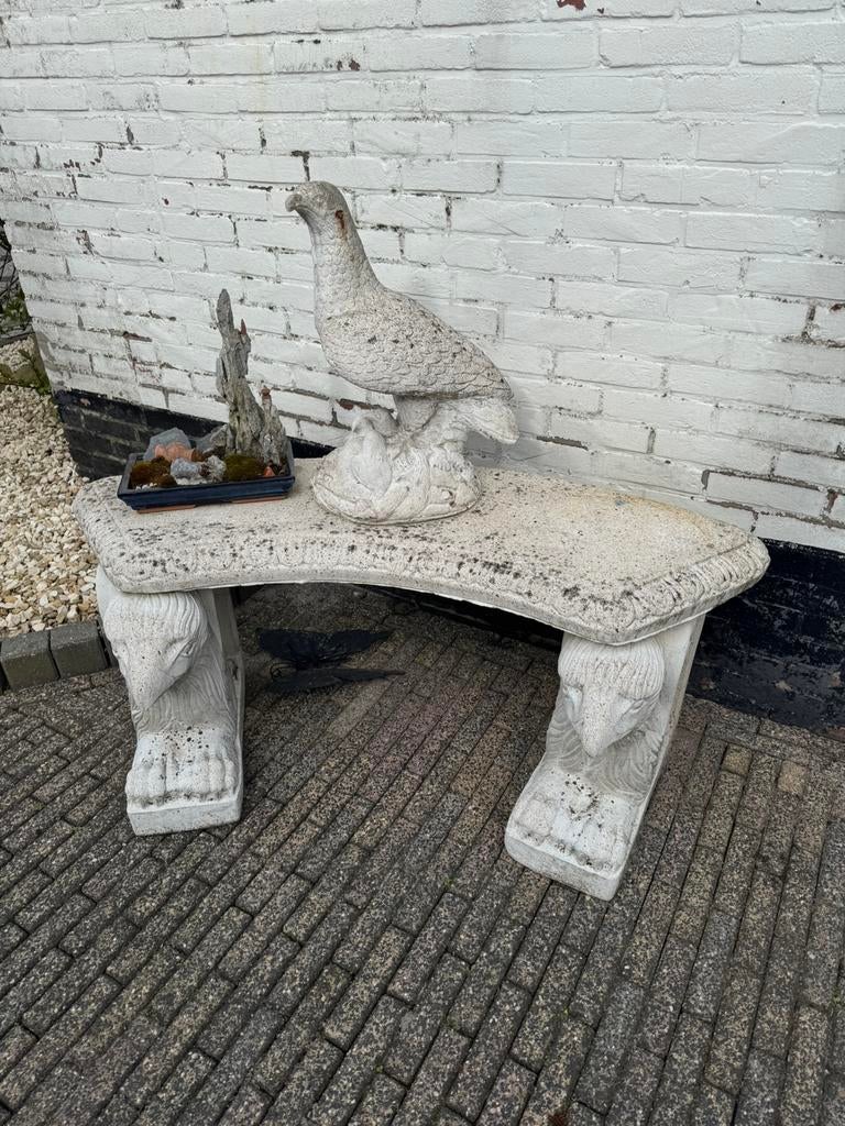 Betonnen tuinbank, Tuin en Terras, Ophalen, Gebruikt