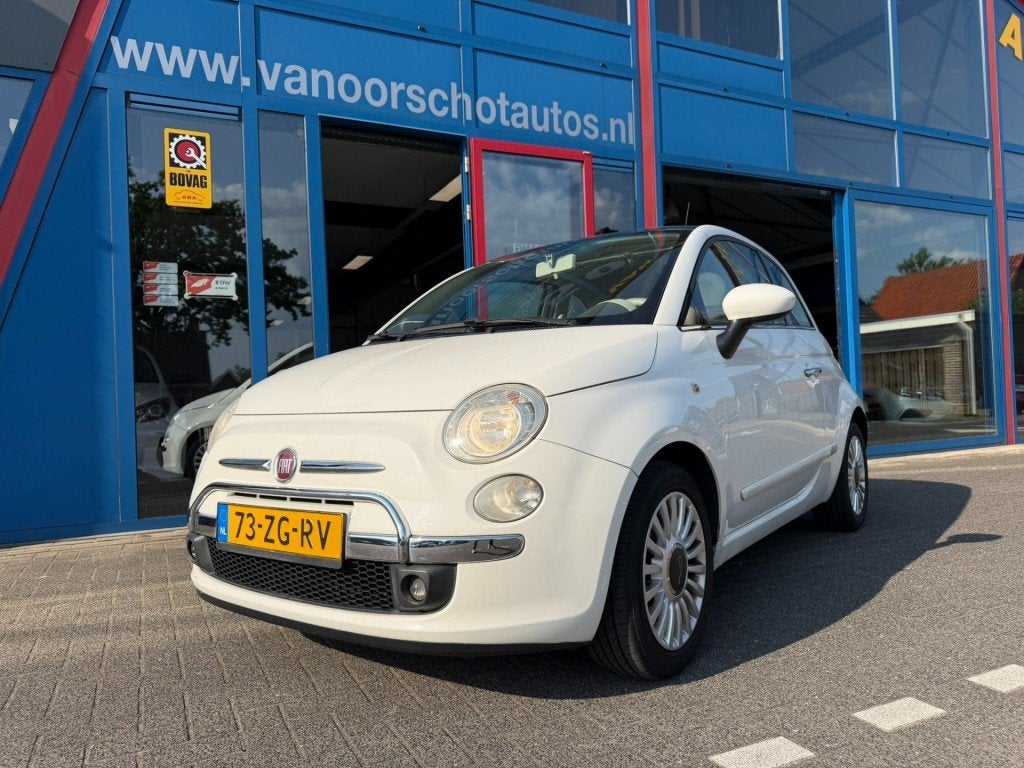 Fiat 500 1.2 Lounge Panodak Airco, Voorwielaandrijving, Gebruikt, 1242 cc, 4 cilinders