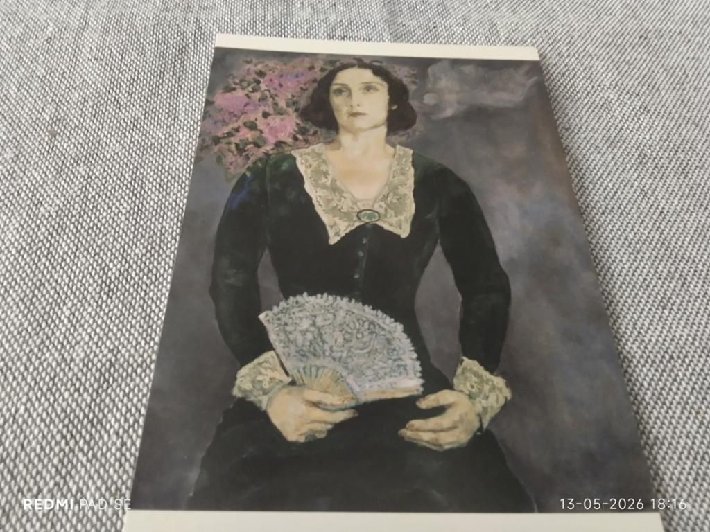 Marc Chagall - Schilderij van zijn vrouw (1934) - ZIE FOTO'S, Verzamelen, Ansichtkaarten | Themakaarten, Ophalen of Verzenden
