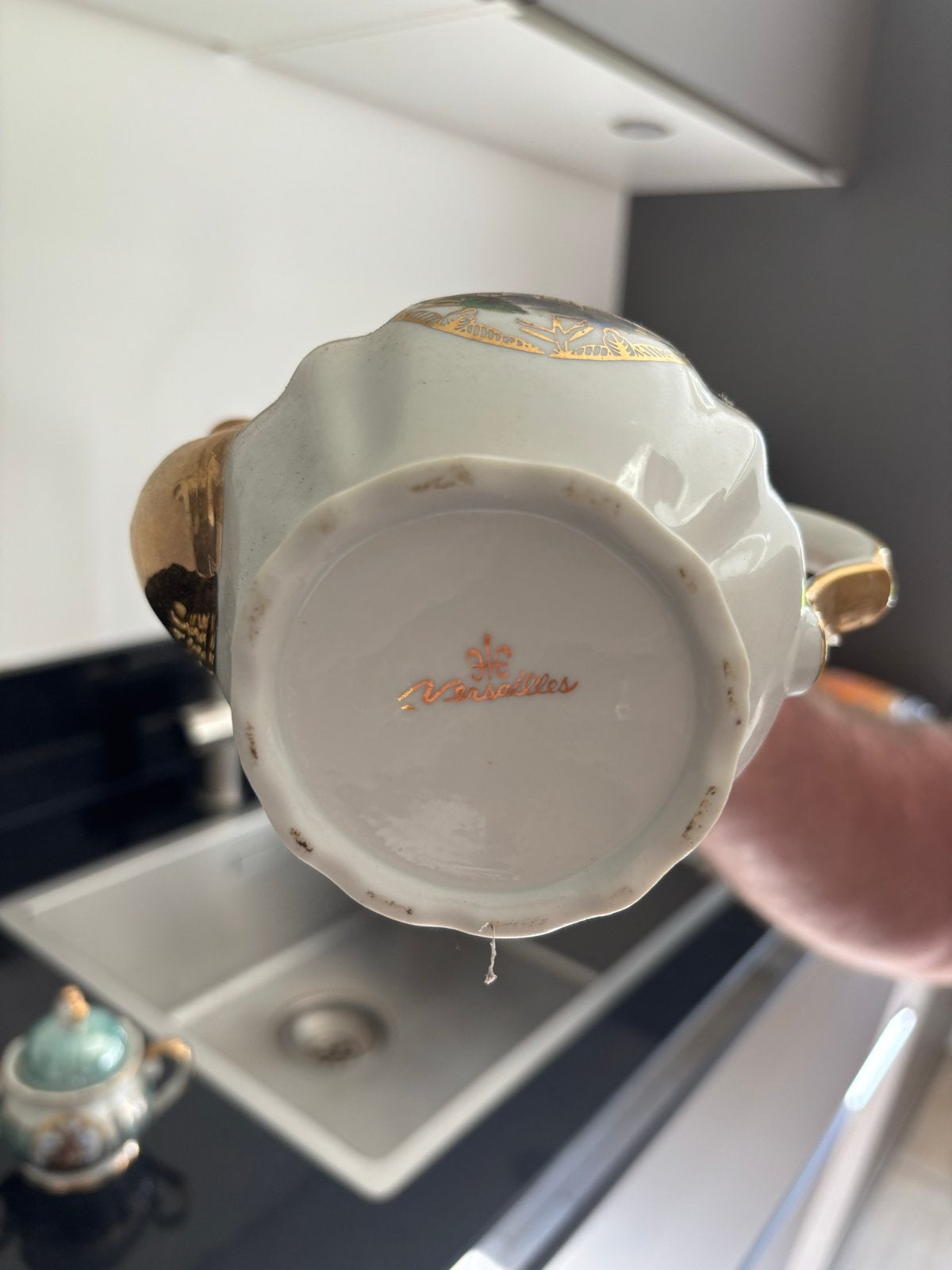 Vintage Versailles Koffie/Theeservies met Molen Decor, Ophalen of Verzenden