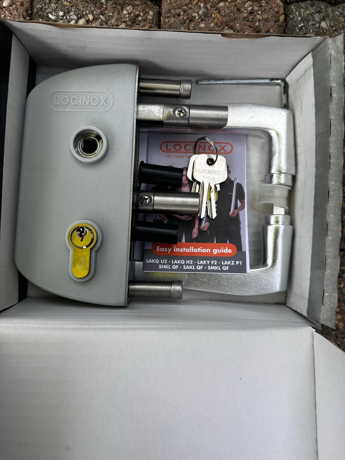 Locinox poortsluiting LA.KZ4040P1L7040VCAD nieuw in doos, Ophalen of Verzenden, Nieuw, Overige materialen, Slot