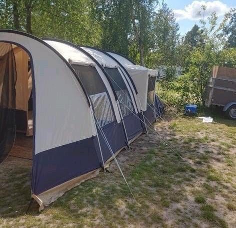 6/8 pers tunneltent, Caravans en Kamperen, Ophalen, Zo goed als nieuw, Meer dan 6