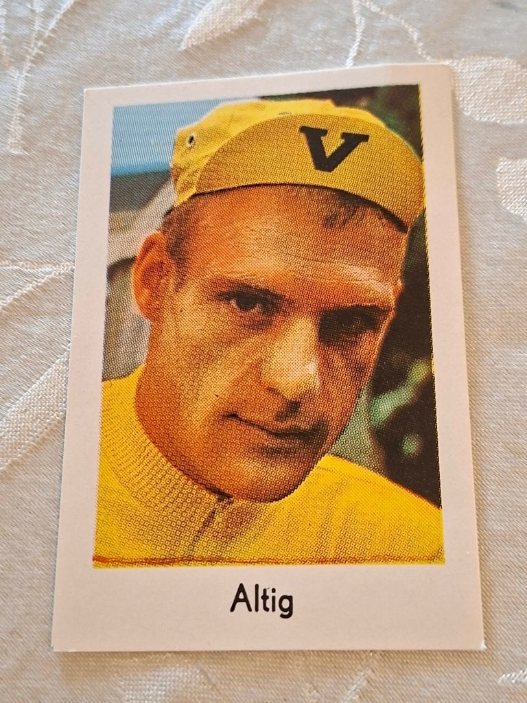 Prentje/Chromo : Rudi Altig, Verzenden, Zo goed als nieuw, Overige sporten, Poster, Plaatje of Sticker