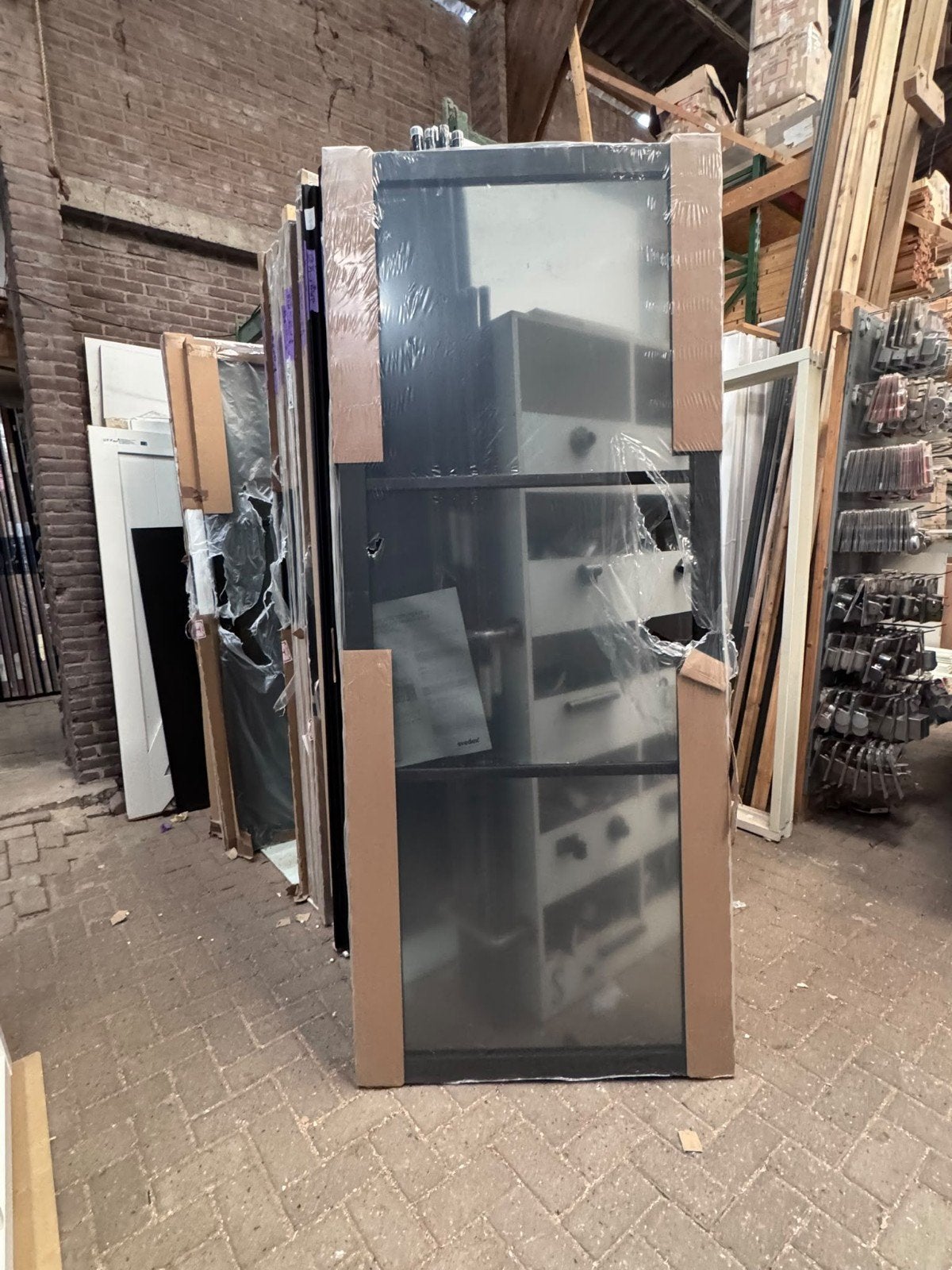93x231,5 binnendeur opdek Rechts Svedex nieuw SD9, Ophalen, Binnendeur, Nieuw, Glas