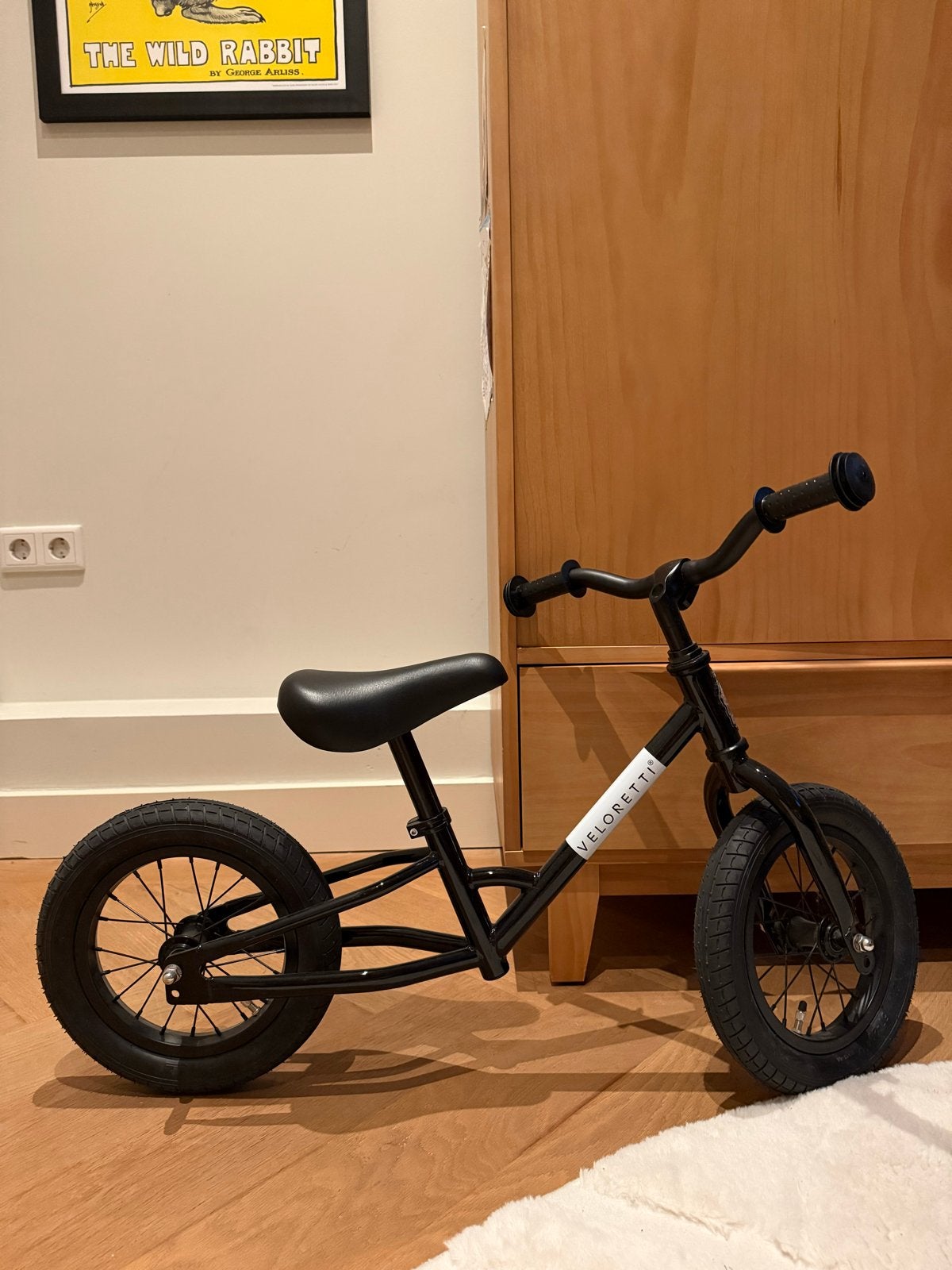 Veloretti loopfiets zwart - Ongebruikt, Fietsen en Brommers, Ophalen, Zo goed als nieuw, Minder dan 16 inch